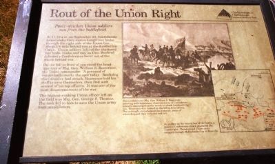 Rout of the Union Right Marker image. Click for full size.