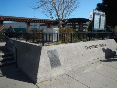 Jules Simoneau Plaza Marker image. Click for full size.