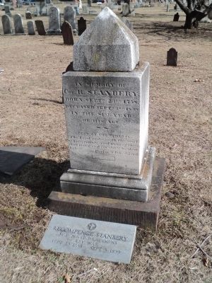Grave of Recompence Stanbery, Jr.. Click for full size. Grave of Recompence Stanbery, Jr. image. Click for full size.