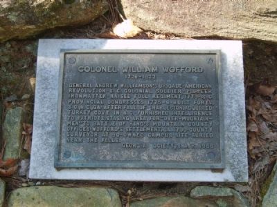 Colonel William Wofford Marker image. Click for full size.