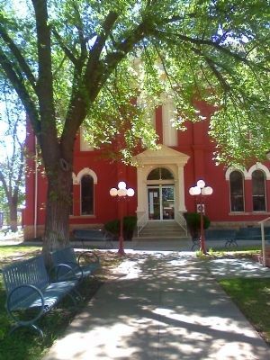Brewster County Courthouse Marker. Click for full size. Brewster County Courthouse Marker image. Click for full size.