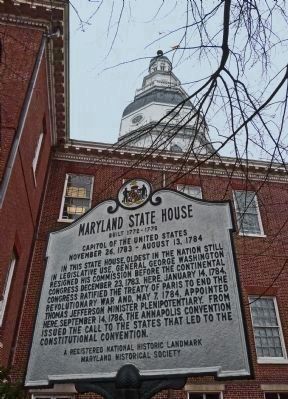 Maryland State House Marker image. Click for full size.