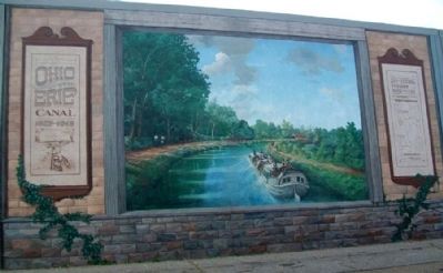 Ohio and Erie Canal Mural image. Click for full size.