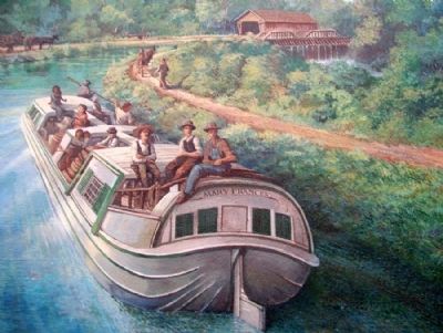 Ohio and Erie Canal Mural Detail. Click for full size. Ohio and Erie Canal Mural Detail image. Click for full size.