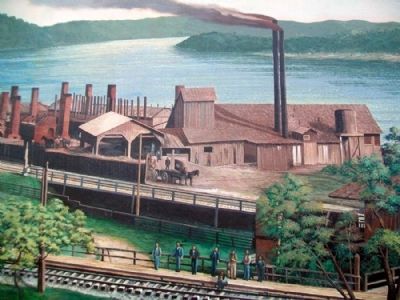 Early Industries Mural Detail - Brick Plant. Click for full size. Early Industries Mural Detail - Brick Plant image. Click for full size.