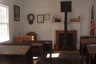 The One Room Schoolhouse intreior view image. Click for full size.