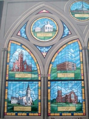 Early Churches Mural Detail image. Click for full size.