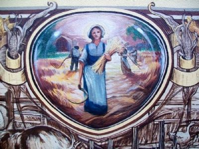 Early Agriculture Mural Detail image. Click for full size.