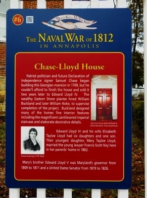 Chase-Lloyd House Marker. Click for full size. Chase-Lloyd House Marker image. Click for full size.