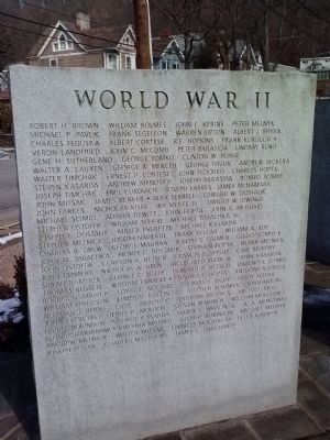 World War II Honorees image. Click for full size.