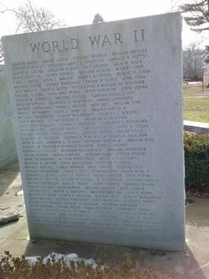 World War II Honorees image. Click for full size.