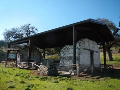 Rancho San Luis Gonzaga Marker and Adobe Ruins image. Click for full size.