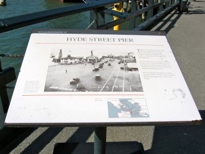 Hyde Street Pier Marker. Click for full size. Hyde Street Pier Marker image. Click for full size.