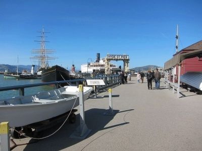 Hyde Street Pier and Marker. Click for full size. Hyde Street Pier and Marker image. Click for full size.