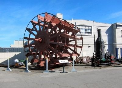 Petaluma's Sternwheel and Marker. Click for full size. Petaluma's Sternwheel and Marker image. Click for full size.