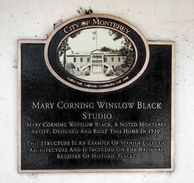 Mary Corning Winslow Black Studio Marker image. Click for full size.