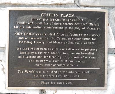 Griffin Plaza Marker image. Click for full size.