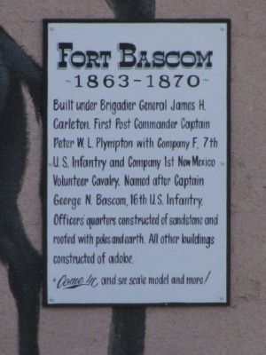 Fort Bascom Marker image. Click for full size.