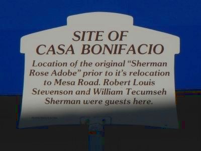 Site of Casa Bonifacio Marker. Click for full size. Site of Casa Bonifacio Marker image. Click for full size.