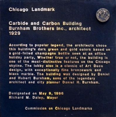 Carbide and Carbon Building Marker image. Click for full size.