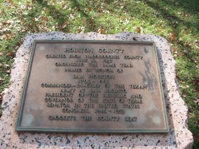 Houston County Marker image. Click for full size.