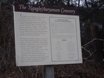 The Nauglel / Auryansen Cemetery Marker image. Click for full size.