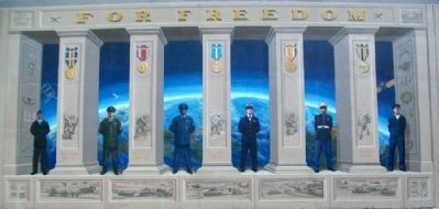 Twentieth Century Wars Mural image. Click for full size.