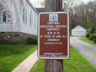 St. Rose of Lima R.C. Church Marker. Click for full size. St. Rose of Lima R.C. Church Marker image. Click for full size.
