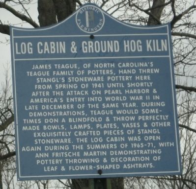 Log Cabin & Ground Hog Kiln Marker image. Click for full size.