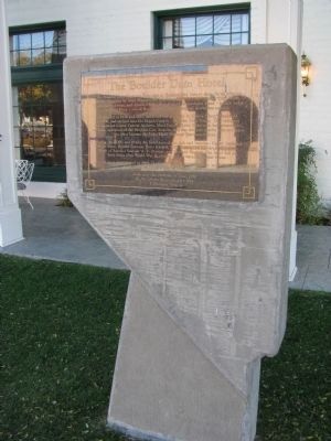 The Boulder Dam Hotel Marker image. Click for full size.