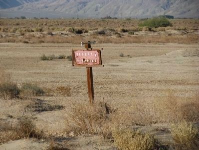 Desert Spring Marker sign image. Click for full size.