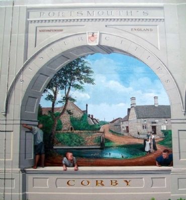 Sister Cities Mural Detail image. Click for full size.