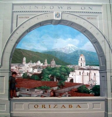 Sister Cities Mural Detail image. Click for full size.