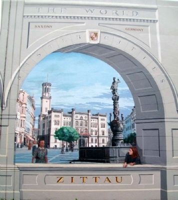 Sister Cities Mural Detail image. Click for full size.
