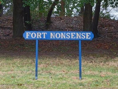 Fort Nonsense sign on Church Road image. Click for full size.