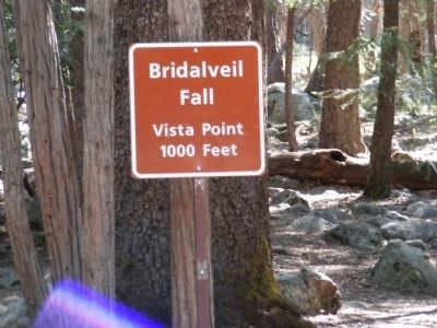 Sign on at the Entrance to the Bridalvail Falls Trail Parking Area. image. Click for full size.