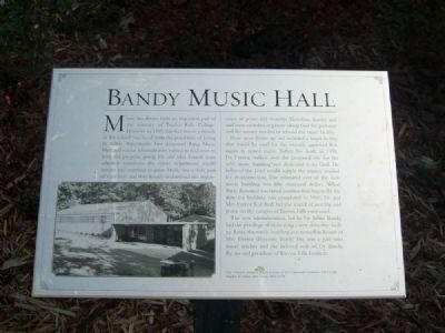 Bandy Music Hall Marker. Click for full size. Bandy Music Hall Marker image. Click for full size.