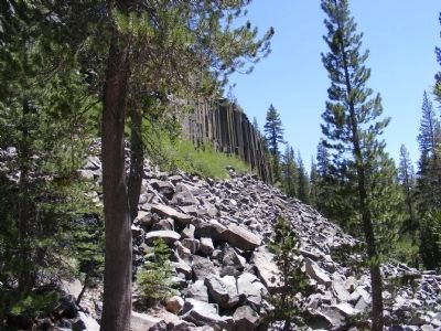 Devils Postpile. Click for full size. Devils Postpile image. Click for full size.