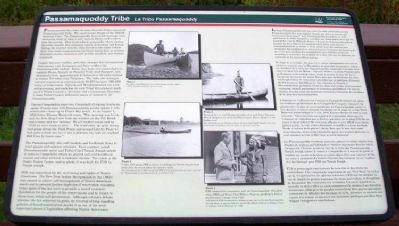 Passamaquoddy Tribe / La Tribu Passamaquoddy Marker image. Click for full size.