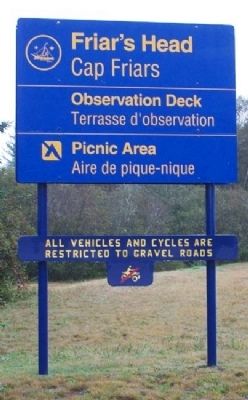 Friar's Head Observation Deck Sign image. Click for full size.