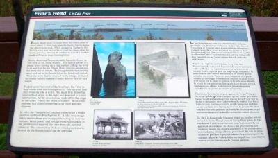 Friar's Head / Le Cap Friar Marker image. Click for full size.