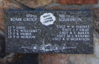 379th Bombardment Group - 526th Squadron - "White Lightnin" image. Click for full size.