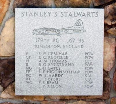 379th Bombardment Group - 527th Squadron -"Stanley's Stalwarts" image. Click for full size.