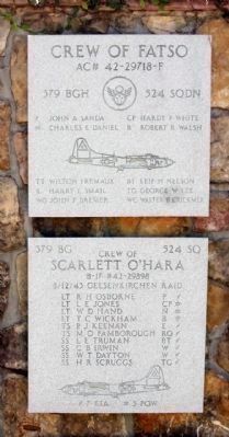 379th Bombardment Group - 524th Squadron - "Crew of Fatso" and " Scarlett O'Hara" (Lower) image. Click for full size.