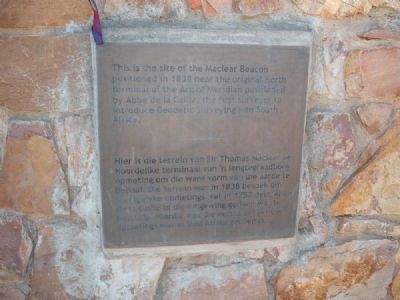 Description of the Arc of the Meridian Marker. Click for full size. Description of the Arc of the Meridian Marker image. Click for full size.