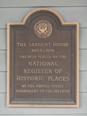 The Sargent House Marker image. Click for full size.
