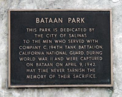Bataan Park Marker image. Click for full size.
