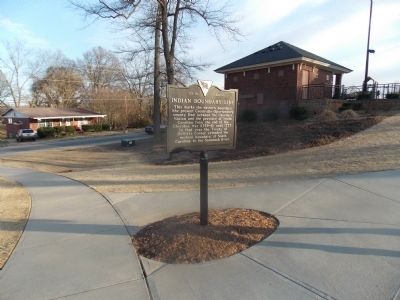 Indian Boundary Line Marker. Click for full size. Indian Boundary Line Marker image. Click for full size.