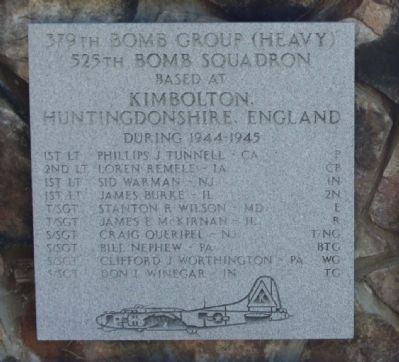 379th Bombardment Group (H) 525th Bomb Squadron image. Click for full size.