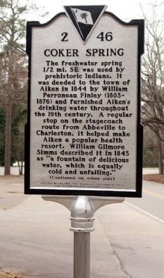 Coker Spring Marker. Click for full size. Coker Spring Marker image. Click for full size.